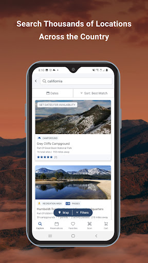 Recreation.gov Screenshot