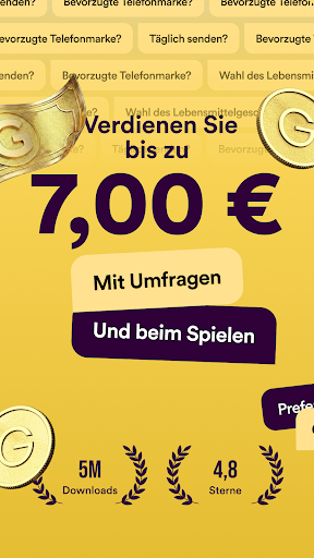 Golden Surveys - Belohnungen Screenshot