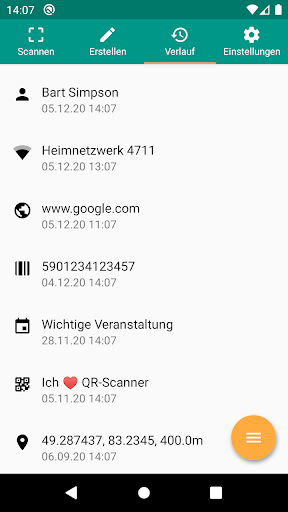 QR- & Barcode-Scanner Screenshot