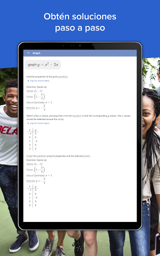 Captura de pantalla de Mathway