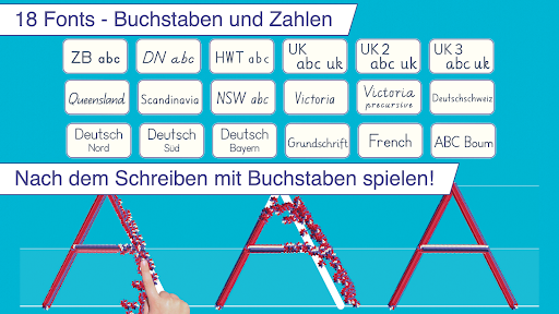 Ich schreibe in Druckschrift Screenshot