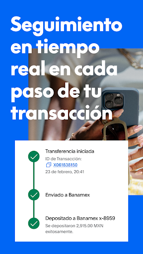 Captura de pantalla de Xoom Money Transfer