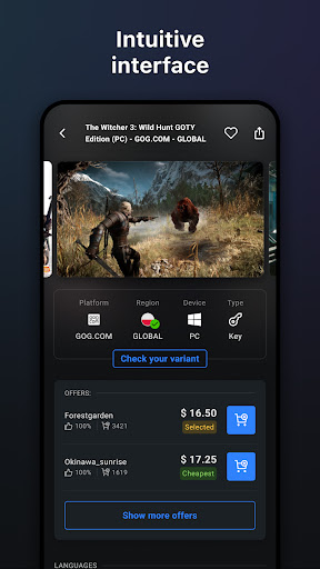 Captura de pantalla de G2A