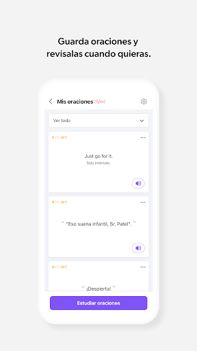 Captura de pantalla de Cake - Aprende idiomas