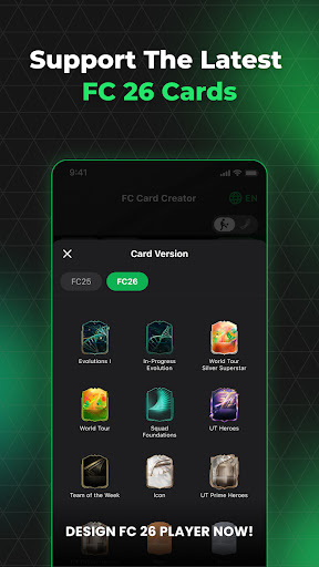 FUT 26 Card Creator screenshot