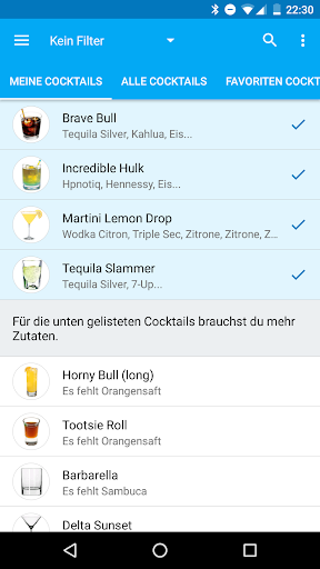 Meine Cocktailbar Pro Screenshot