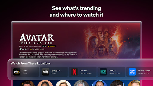 Captura de pantalla de Plex: TV en vivo, pelis y más