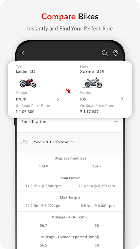 Captura de pantalla de BikeWale- Bikes & Two Wheelers