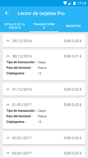 Captura de pantalla de Lector de tarjetas Pro (EMV)