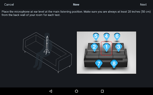 Captura de pantalla de Audyssey MultEQ Editor app