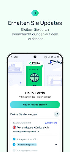 iVisa: Online-Reisevisa Screenshot