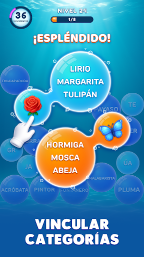 Captura de pantalla de Bubble Word Jam