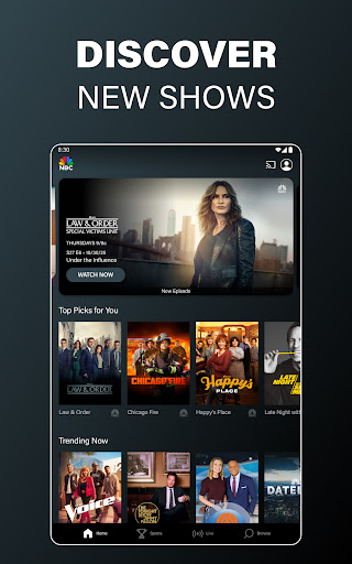 The NBC App - Stream TV Shows screenshot