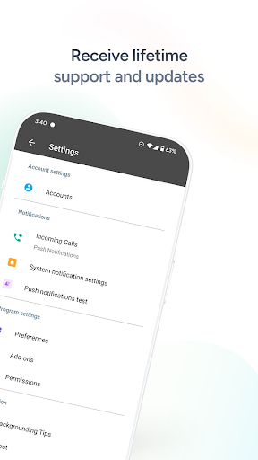 Captura de pantalla de Groundwire: VoIP SIP Softphone