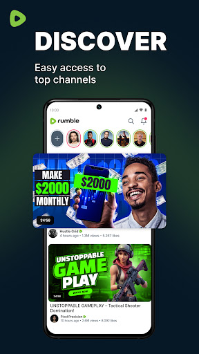 Captura de pantalla de Rumble: Stream & Watch Videos