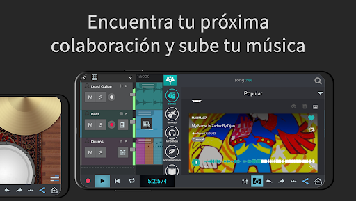 Captura de pantalla de n-Track Studio: crea tu música