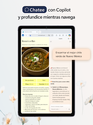 Captura de pantalla de Microsoft Edge