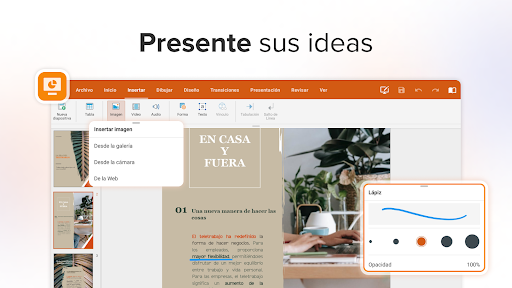 Captura de pantalla de MobiOffice: Word, Sheets, PDF