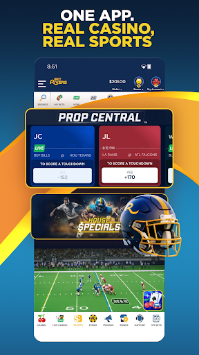Captura de pantalla de BetRivers: Casino & Sportsbook