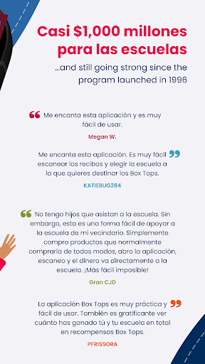 Captura de pantalla de Box Tops for Education™