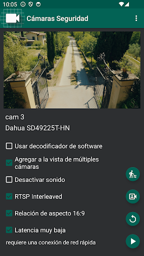 Captura de pantalla de Visor de cámara IP WiFi