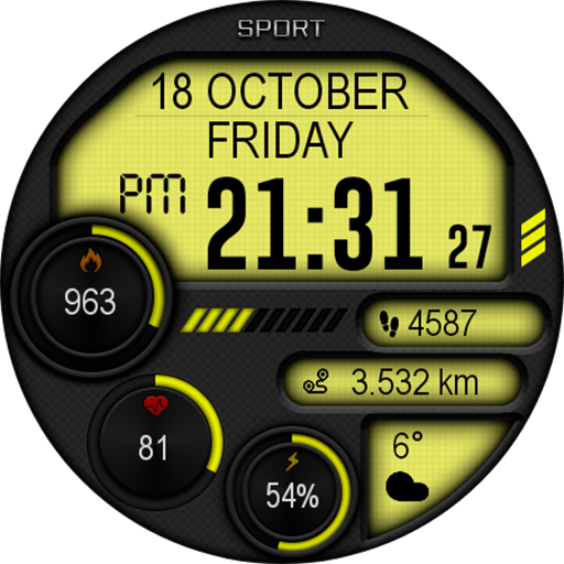 Captura de pantalla de Digital Iwasa Watch Face