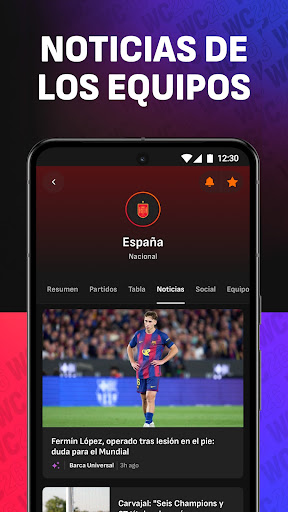 Captura de pantalla de LiveScore Resultados de fútbol
