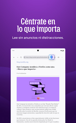 Captura de pantalla de Firefox: navegador privado