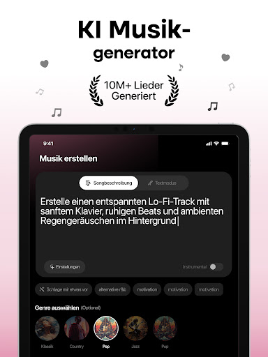 MyTunes: KI-Musik-Generator Screenshot
