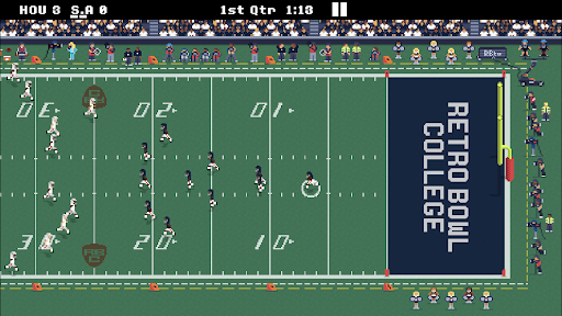 Captura de pantalla de Retro Bowl College