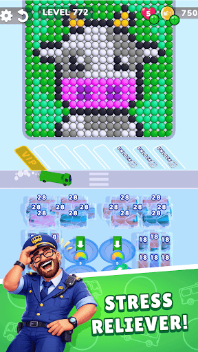 Captura de pantalla de Bubble Bus: Parking Jam Puzzle
