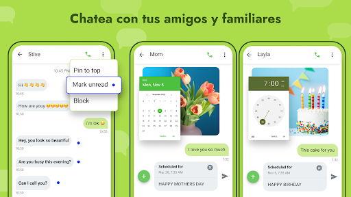 Captura de pantalla de Mensajes - App de mensajería