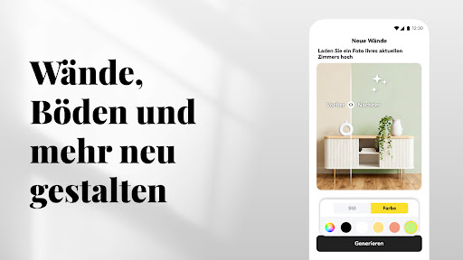 KI - Wohnungsdesign, DecAI™ Screenshot