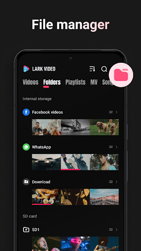 Lark Video speler Screenshot