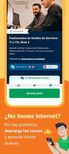 Captura de pantalla de Alison: educación online