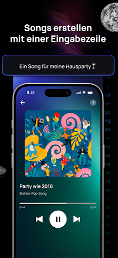 Donna KI Lied Musik Generator Screenshot