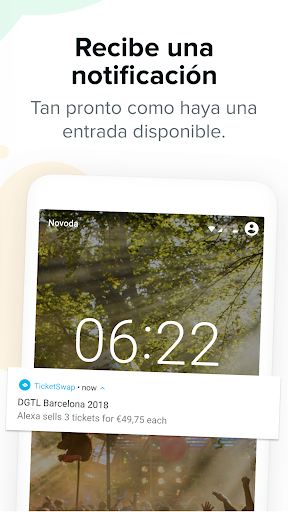 Captura de pantalla de TicketSwap