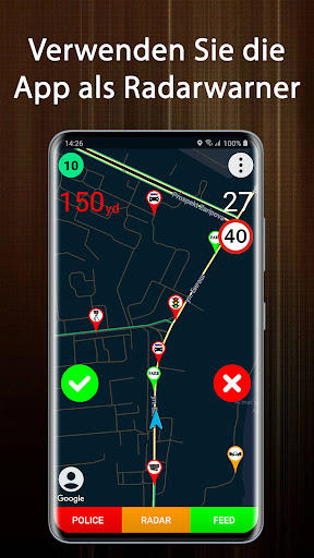 Polizei Detektor Blitzer Radar Screenshot