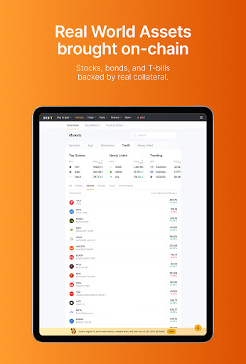 Captura de pantalla de Bybit: Compra Bitcoin y USDT