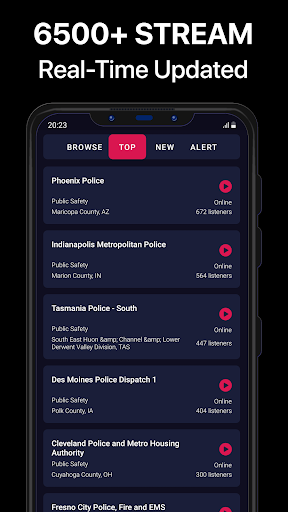 Captura de pantalla de Police Scanner Pro - App