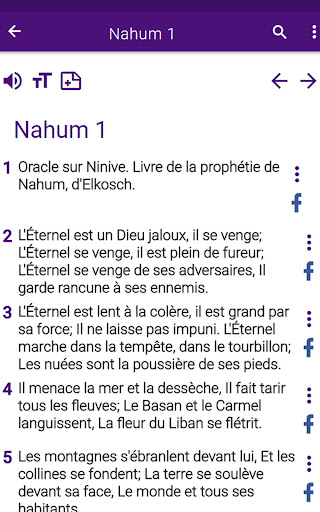 Bible en français courant screenshot
