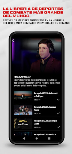 Captura de pantalla de UFC