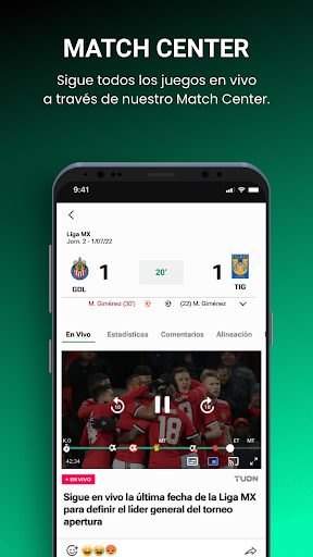 Captura de pantalla de TUDN: TU Deportes Network