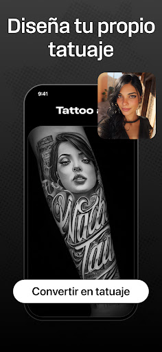Captura de pantalla de Tattoo AI: Diseños de tatuajes