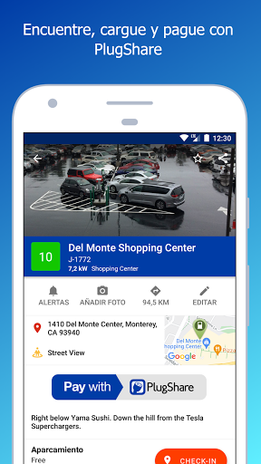 Captura de pantalla de PlugShare
