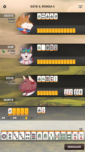 Captura de pantalla de Kemono Mahjong