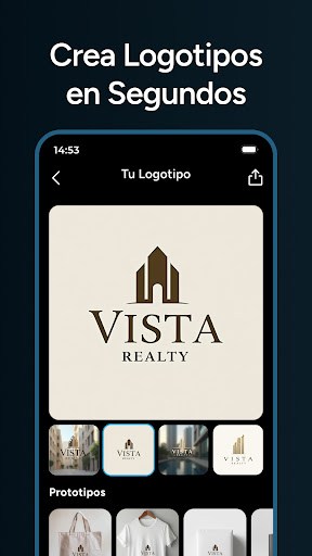 Captura de pantalla de AI Logo Generator - Mark
