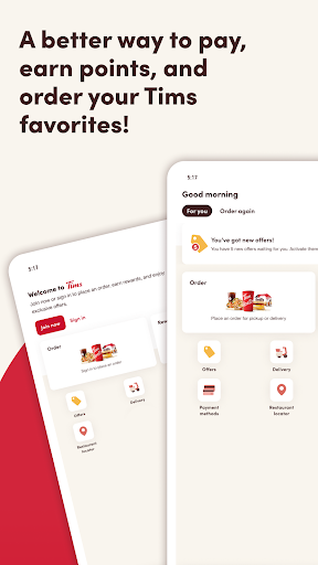 Captura de pantalla de Tim Hortons