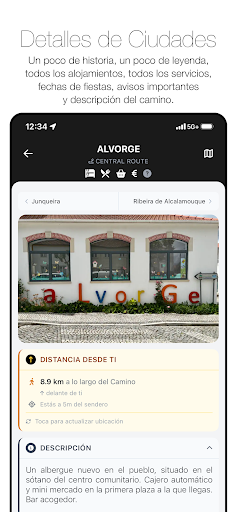 Captura de pantalla de Wise Pilgrim Camino Portugués