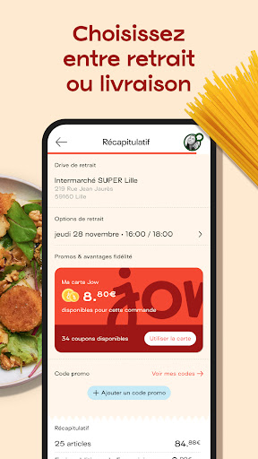 Jow - Recettes et courses Screenshot